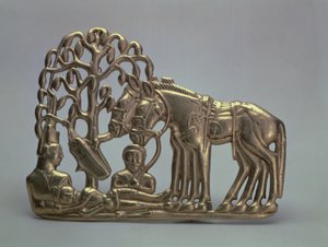 Belt buckle, from the Siberian collection of Peter I, 6th-5th century BC by Scythian